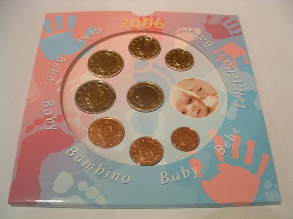 (afbeelding voor) Babyset België 2006 uitgave DeRuiter BU